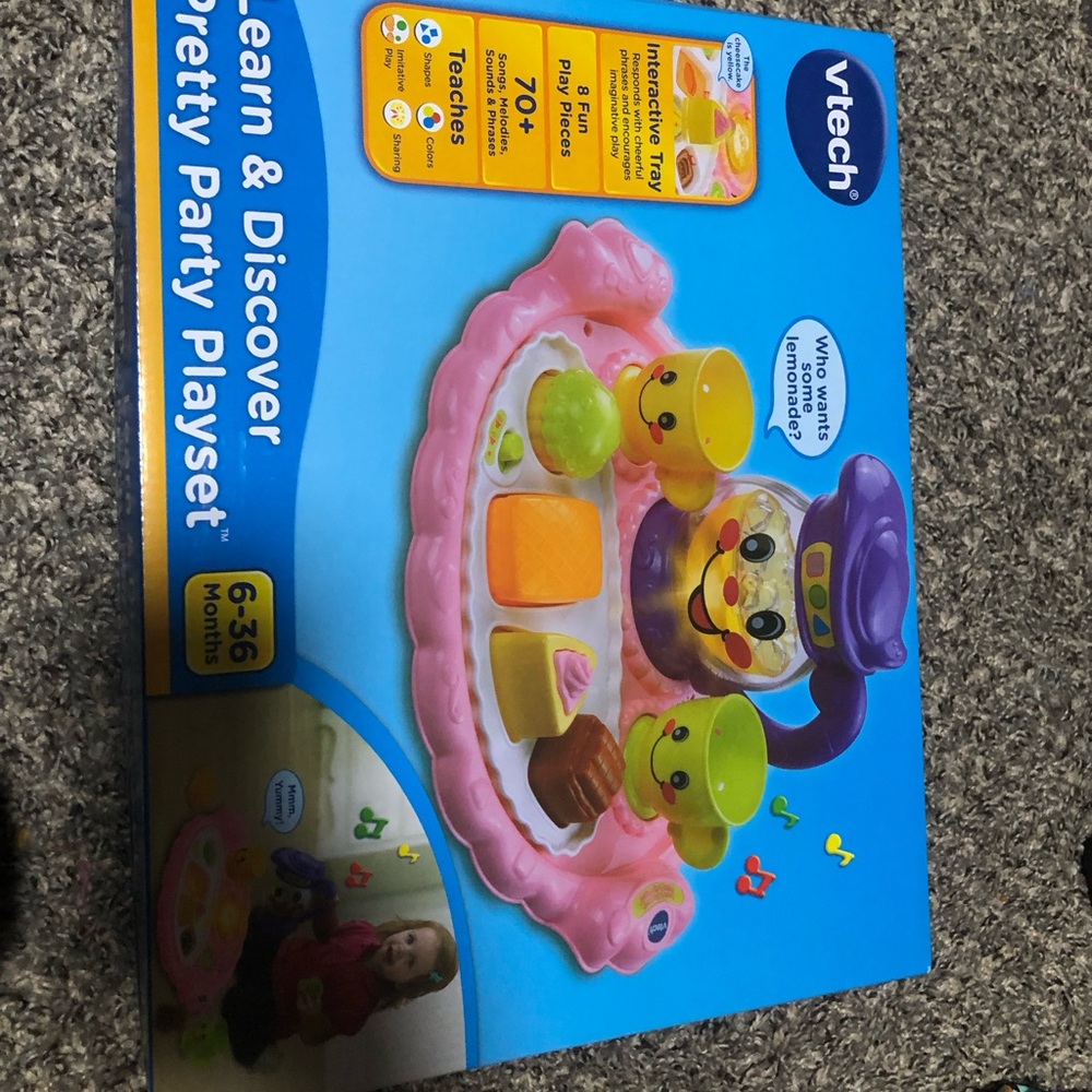 NWT Vtech Tea Party Playset, Never Opened